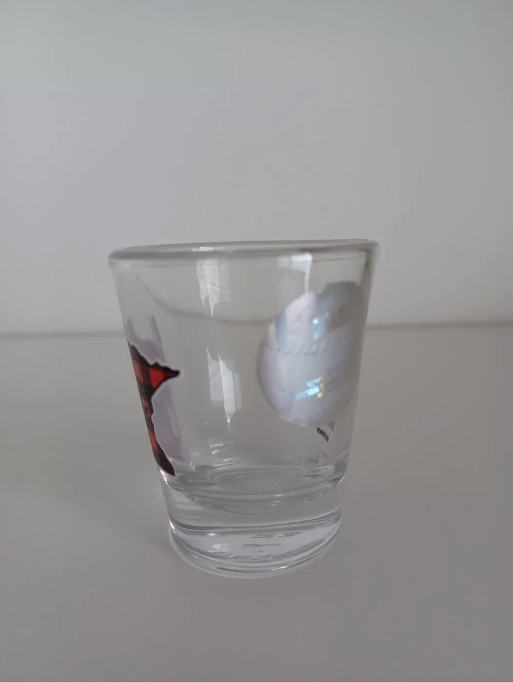 MLB MN Twins Baseball‎ Plaid Clear Shot Glass Barware Drinkware Collectible